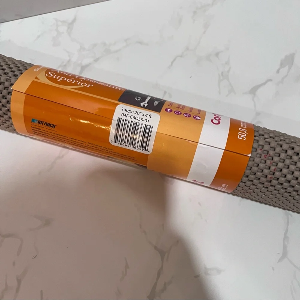 NEW! Con-Tact Brand Non-Adhesive Grip Shelf Liner Roll in Taupe